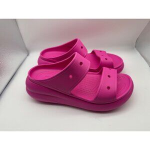 Crocs Electric Pink Classic Crush Slide Sandal 207670 Size M9 W11